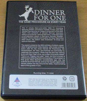 DINNER FOR ONE The Same Procedure as Every Year DVD [BBOX 8]