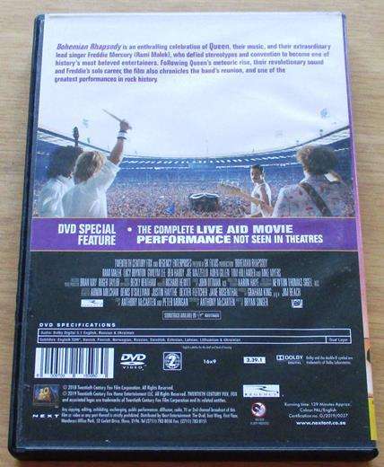 BOHEMIAN RHAPSODY DVD [BBOX 1]