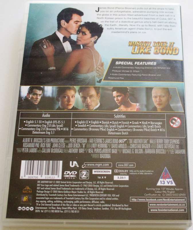 007 Die Another Day DVD [BBOX 2]