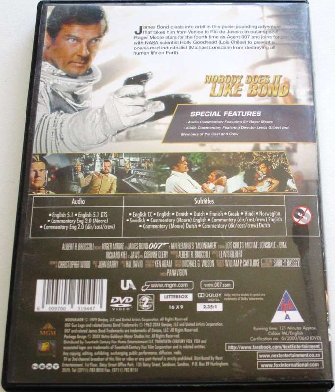 007 Moonraker DVD [BBOX 2]