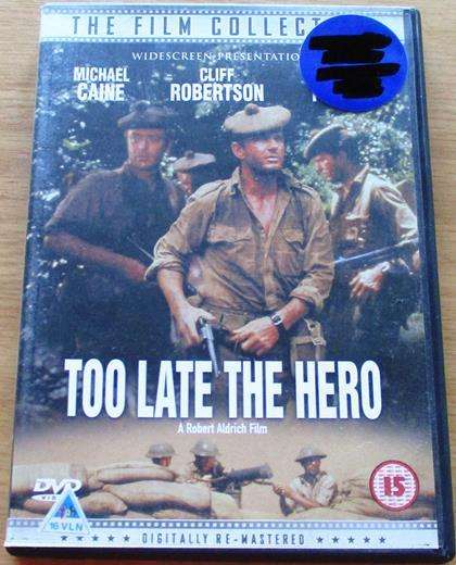 TOO LATE THE HERO Michael Caine Cliff Robertson DVD [BBOX 1]
