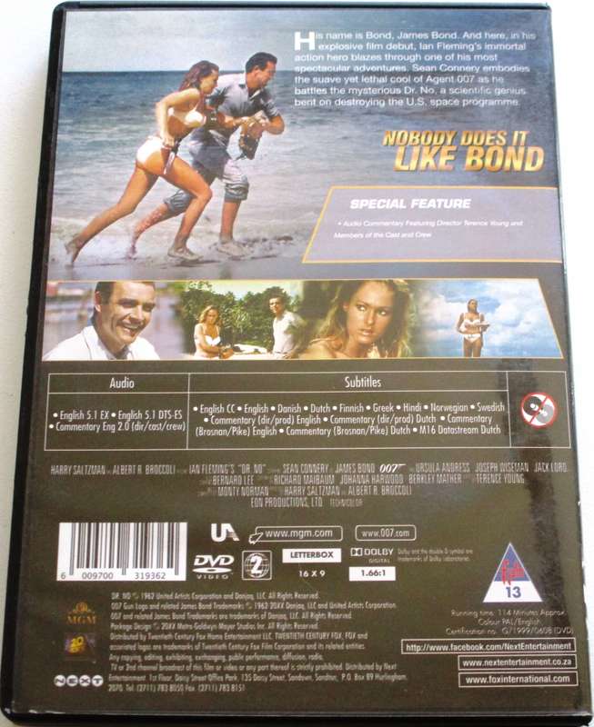 007 Dr. No DVD [BBOX 2]