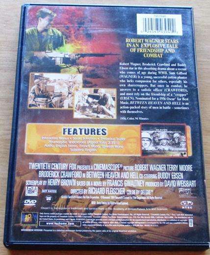 BETWEEN HEAVEN AND HELL Robert Wagner DVD [BBOX 1] Region 1