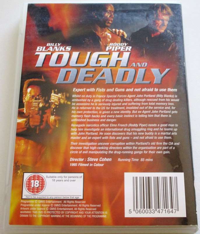 TOUGH AND DEADLY Roddy Piper Billy Blanks DVD [BBOX 15]
