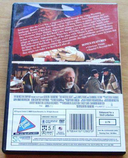 THE HATEFUL EIGHT Quentin Tarantino DVD [BBOX 1]