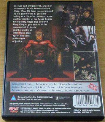 BLACK MASK Jet Li DVD [BBOX 8]