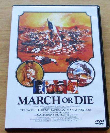 MARCH OR DIE Terence Hill Gene Hackman DVD  [BBOX 1]