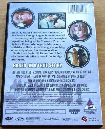 MARCH OR DIE Terence Hill Gene Hackman DVD  [BBOX 1]
