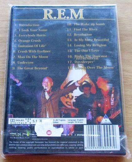 R.E.M. Greatest Hits DVD