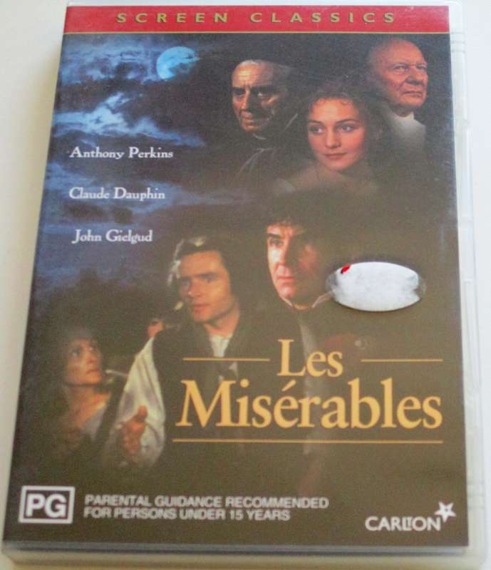 LES MISERABLES Anthony Perkins DVD [BBOX 15] Region 4