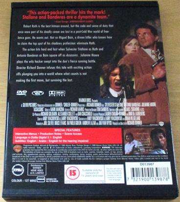 ASSASSINS Stallone Banderas DVD [BBOX 8]