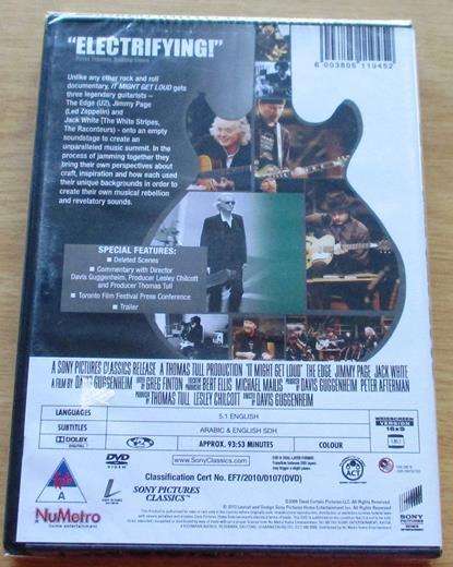 IT MIGHT GET LOUD DVD The edge Jimmy Page Jack White