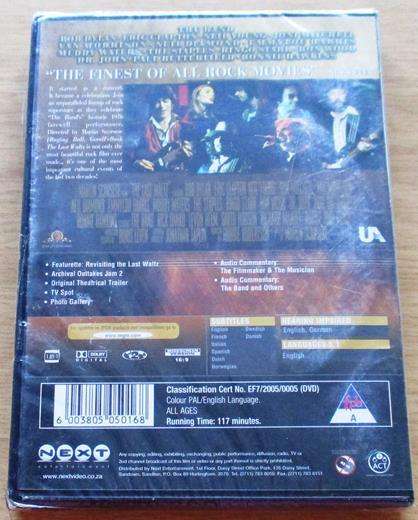 THE BAND The Last Waltz DVD