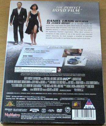 007 QUANTUM SOLACE 2 Disc Special Edition DVD [BBOX 8]