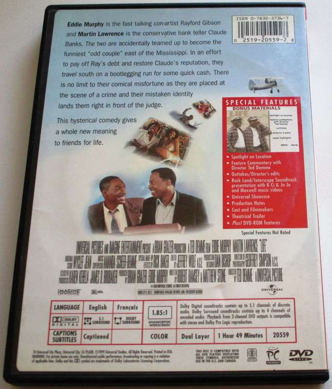 LIFE Eddie Murphy Martin Lawrence DVD [BBOX 15] Region 1