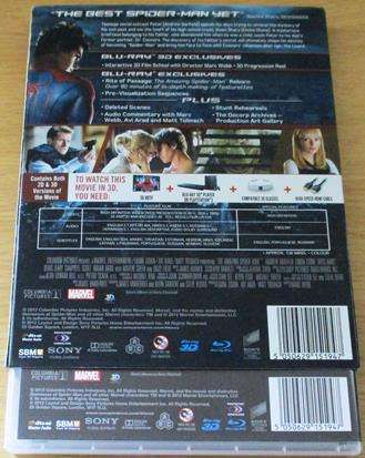 THE AMAZING SPIDER-MAN BLU RAY 3D + BLU RAY [BLU RAY SHELF]