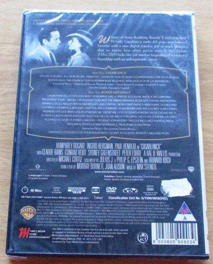 CASABLANCA Bogart Bergman DVD [BBOX 9]