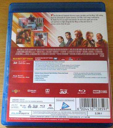 ANT-MAN and THE WASP BLU RAY 3D + BLU RAY Paul Rudd [BLU RAY SHELF]