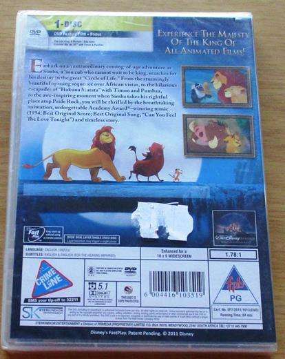 THE LION KING DVD [BBOX 9]
