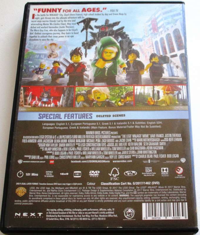 THE LEGO NINJAGO MOVIE DVD [BBOX 4] Region 2