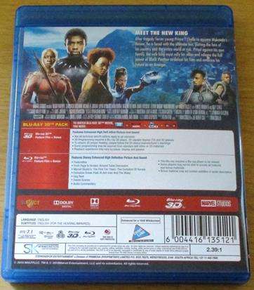 BLACK PANTHER BLU RAY 3D + BLU RAY [BLU RAY SHELF]