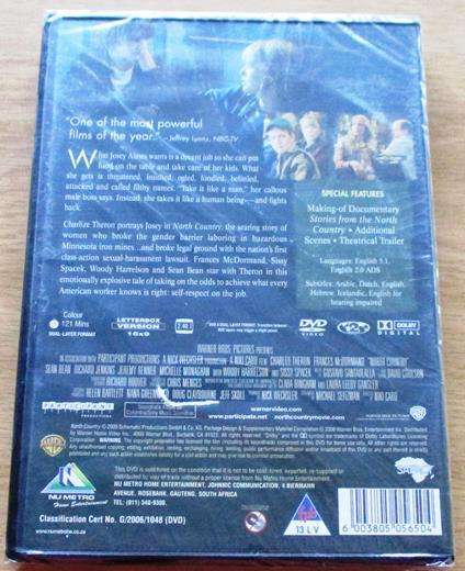 NORTH COUNTRY Charlize Theron DVD [BBOX 9]