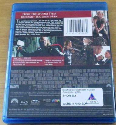 THOR BLU RAY [BLU RAY SHELF]