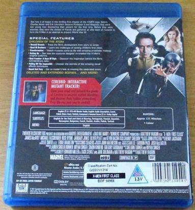 X-MEN First Class BLU RAY [BLU RAY SHELF]