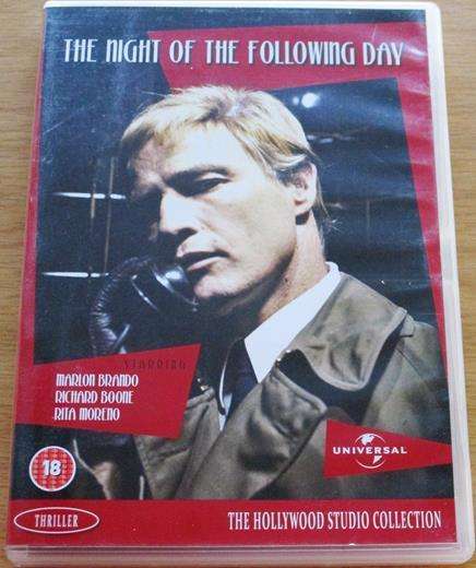 THE NIGHT OF THE FOLLOWING DAY Marlon Brando Richard Boone DVD  [BBOX 2]