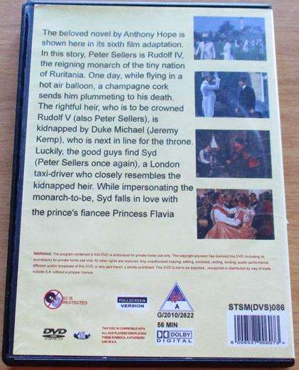 THE PRISONER OF ZENDA Peter Sellers DVD  [BBOX 3] Region 2