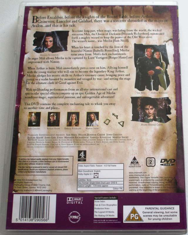 MERLIN Sam Neill DVD [BBOX 6]