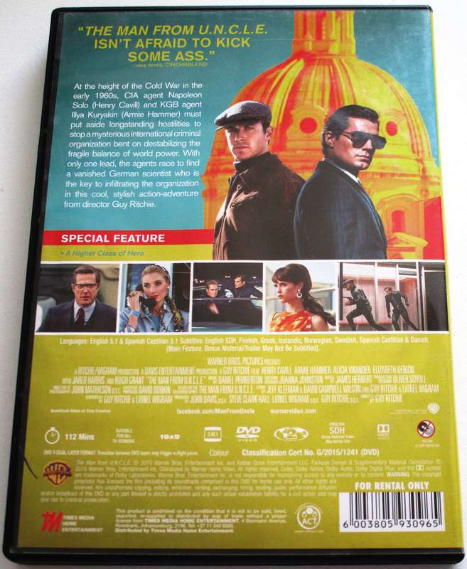 THE MAN FROM U.N.C.L.E.  DVD [BBOX 7]