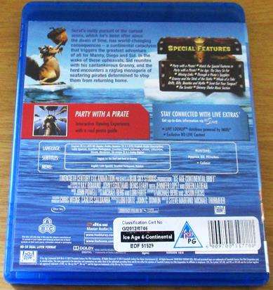 ICE AGE 4 Continental Drift BLU RAY [BLU RAY SHELF]