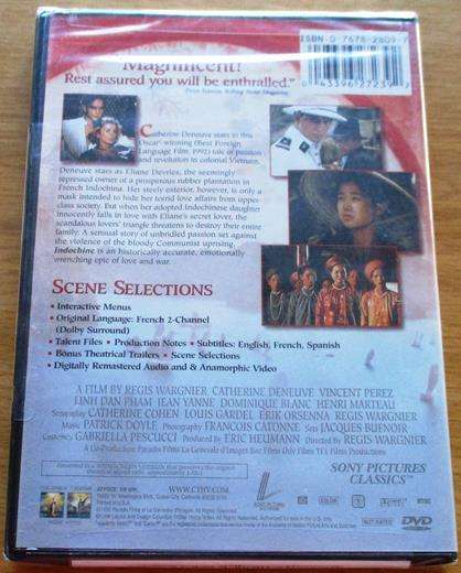 INDOCHINE Extended International Version DVD Catherine Deneuve [BBOX 3] Region 1