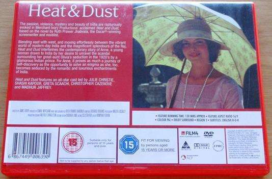 HEAT & DUST Julie Christie Shashi Kapoor DVD [BBOX 3] Region 2