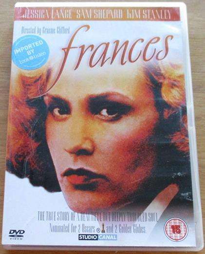 FRANCES DVD Jessica Lange Sam Shephard [BBOX 3] Region 2
