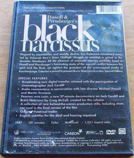 BLACK NARCISSUS DVD [BBOX 3] Region 1