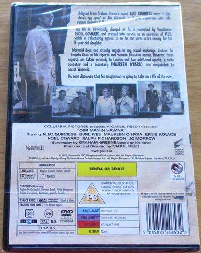 OUR MAN IN HAVANNA DVD [BBOX 4] Region 2