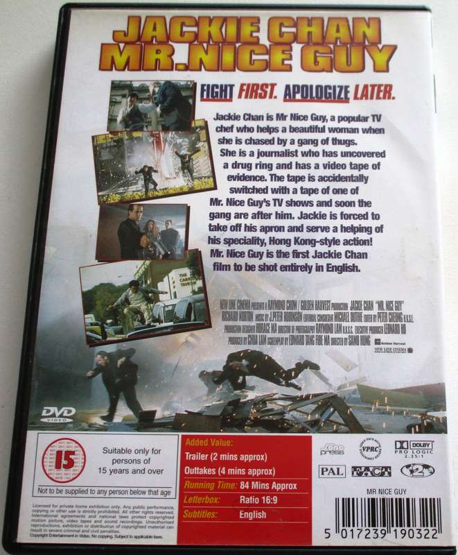 MR. NICE GUY Jackie Chan DVD [BBOX 6]