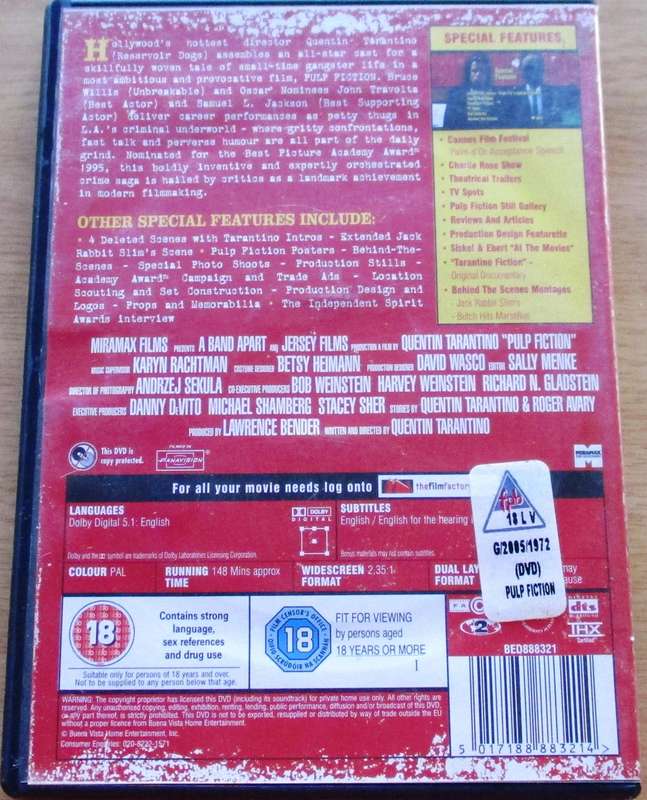 PULP FICTON 2 Disc Collector's Edition [BBOX 4] Region 2