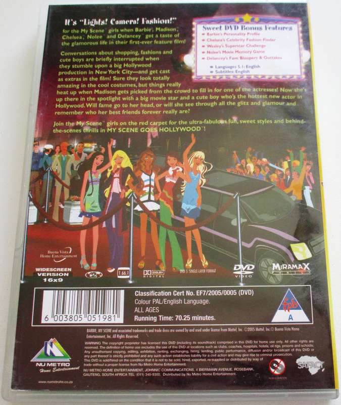 MY SCENE GOES HOLLYWOOD THE MOVIE DVD [BBOX 12]