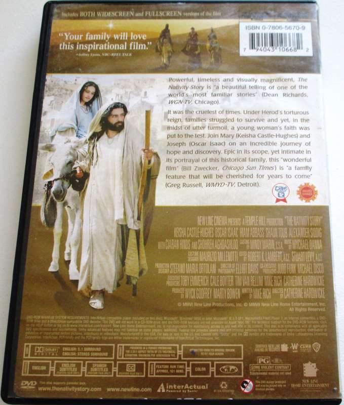 THE NATIVITY STORY DVD [BBOX 12] Region 1