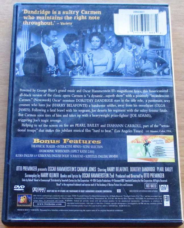 CARMEN JONES Harry Belafonte [BBOX 6] Region 1