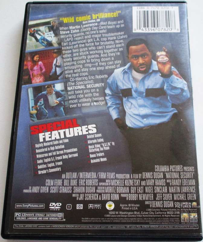 NATIONAL SECURITY DVD [BBOX 12]