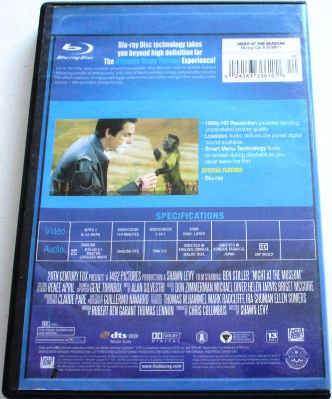 NIGHT AT THE MUSUEUM BLU RAY [BBOX 12]