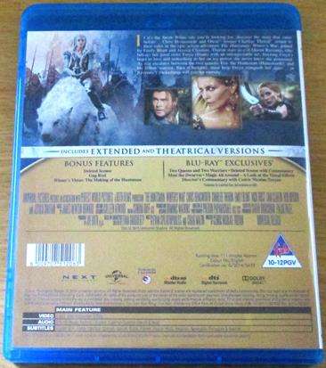 THE HUNTSMAN Winter's War Extended Edition BLU RAY Chris Hemsworth [BLU RAY SHELF]