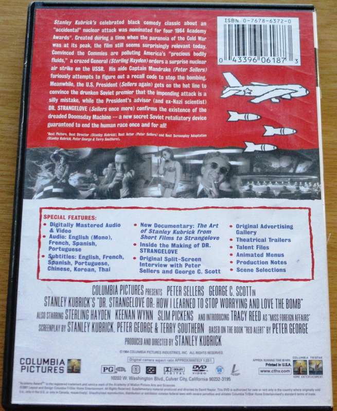 DR.STRANGELOVE Special Edition DVD [BBOX 5] Region 1