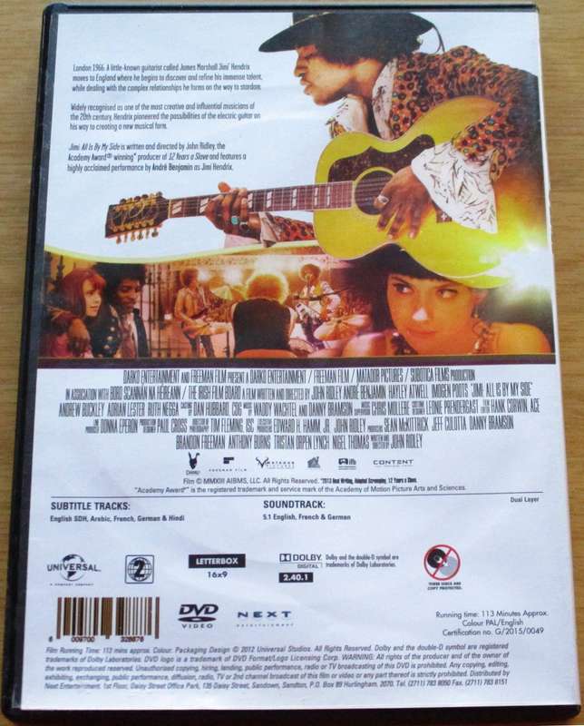 JIMI ALL IS BY MY SIDE DVD [BBOX 5] Region 2
