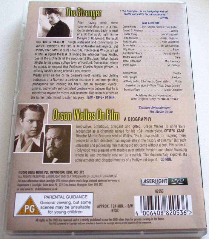 ORSON WELLES The Stranger Orson Welles on Film [BBOX 12]