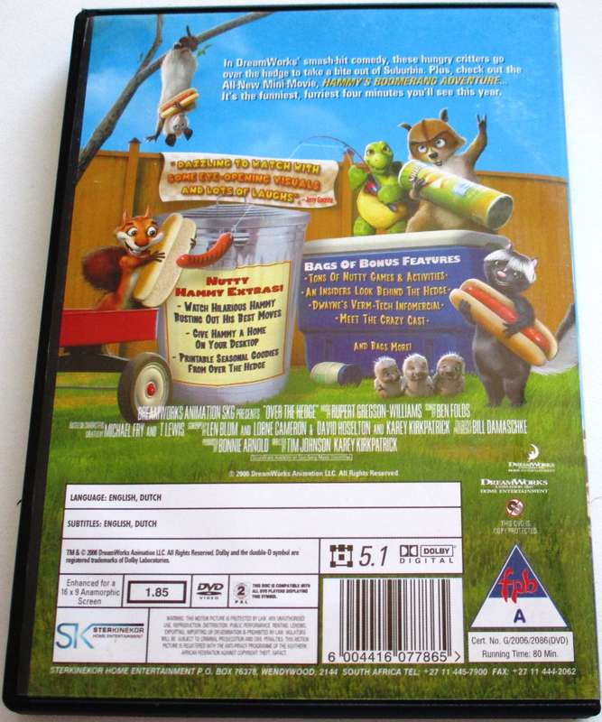 OVER THE HEDGE 2 Disc DVD [BBOX 12]